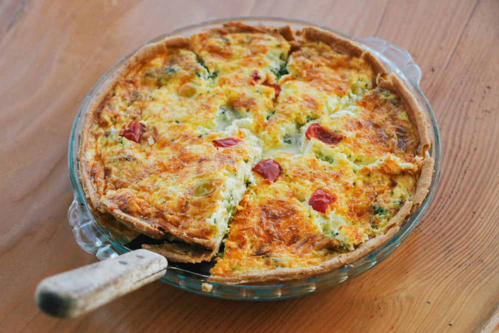 Cheddar & Broccoli Quiche