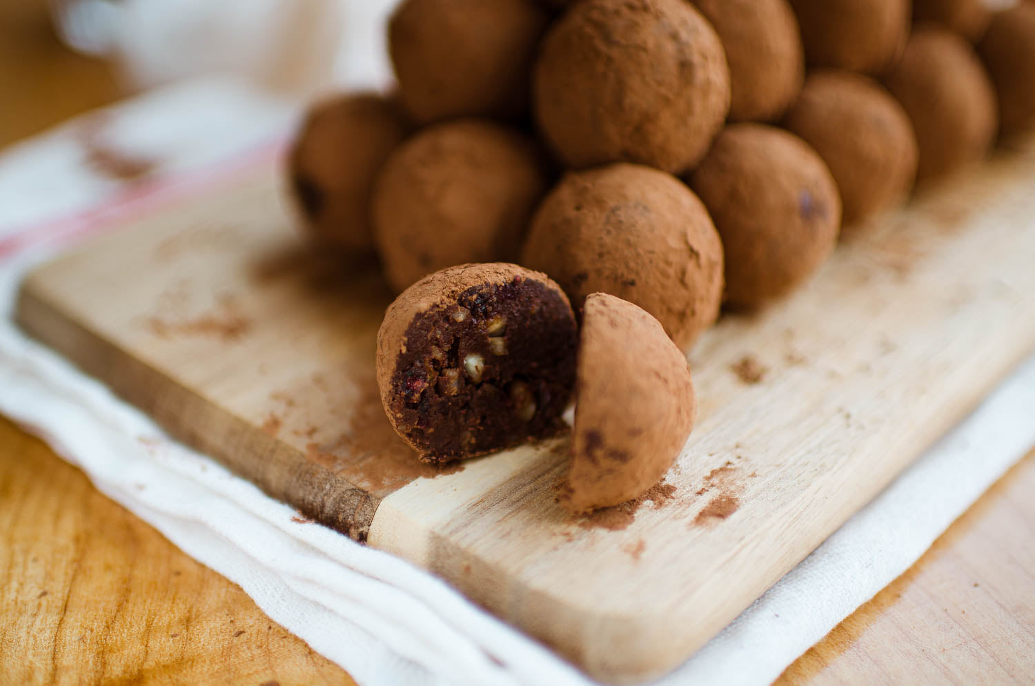 Chocolate  Cranberry Truffles